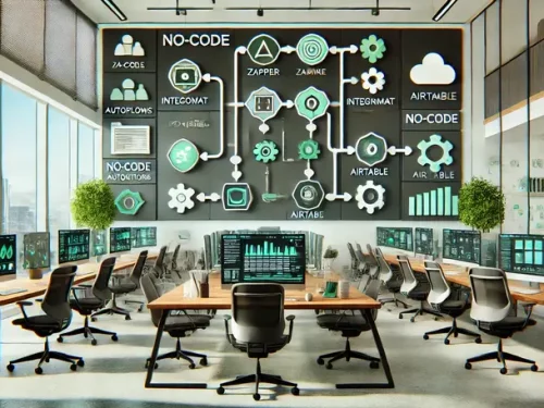 Modernes Grossraumbüro - Automatisierung von Geschäftsprozessen